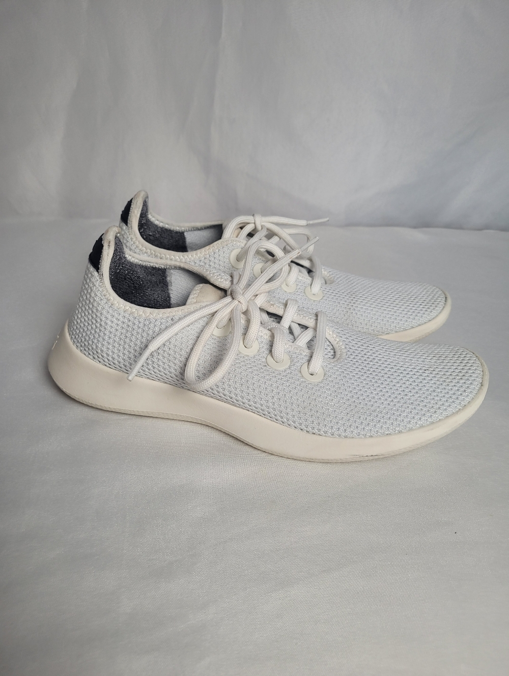 Allbirds Women Tree Runners White Mesh Lace Up Sneakers Size 8